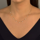 Colar Feminino De Ouro 18k Com Pérolas